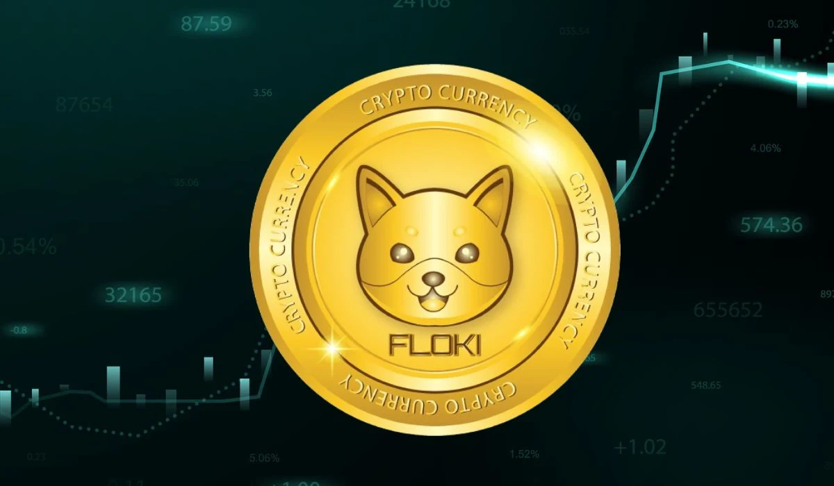 FLOKI Coin On Stock Market Chart