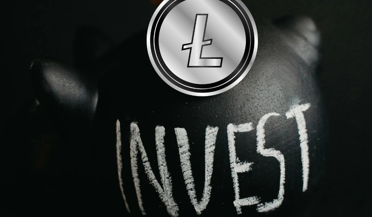 Litecoin on a piggy bank 