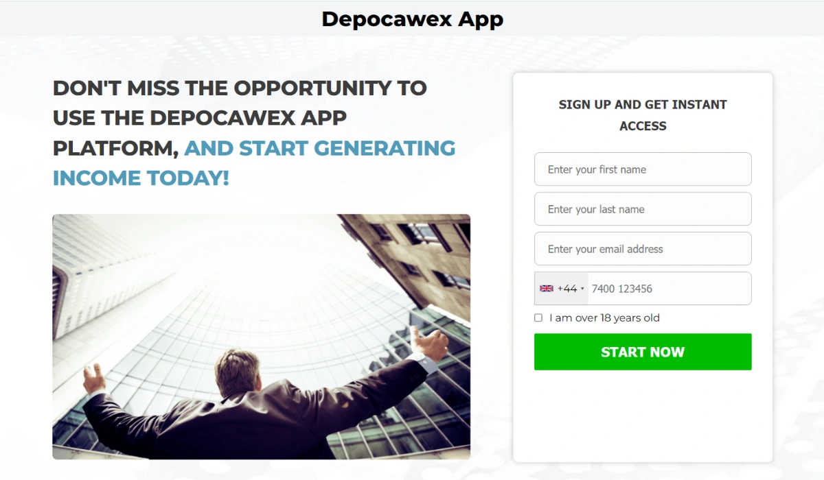 Depocawex App Trading Platform Launched