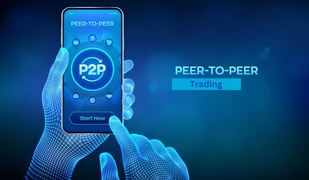 Digital Illustration Of P2P Crypto Trading