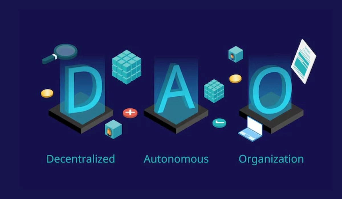 Illustration Of Decentralized Autonomous Organization (DAO)