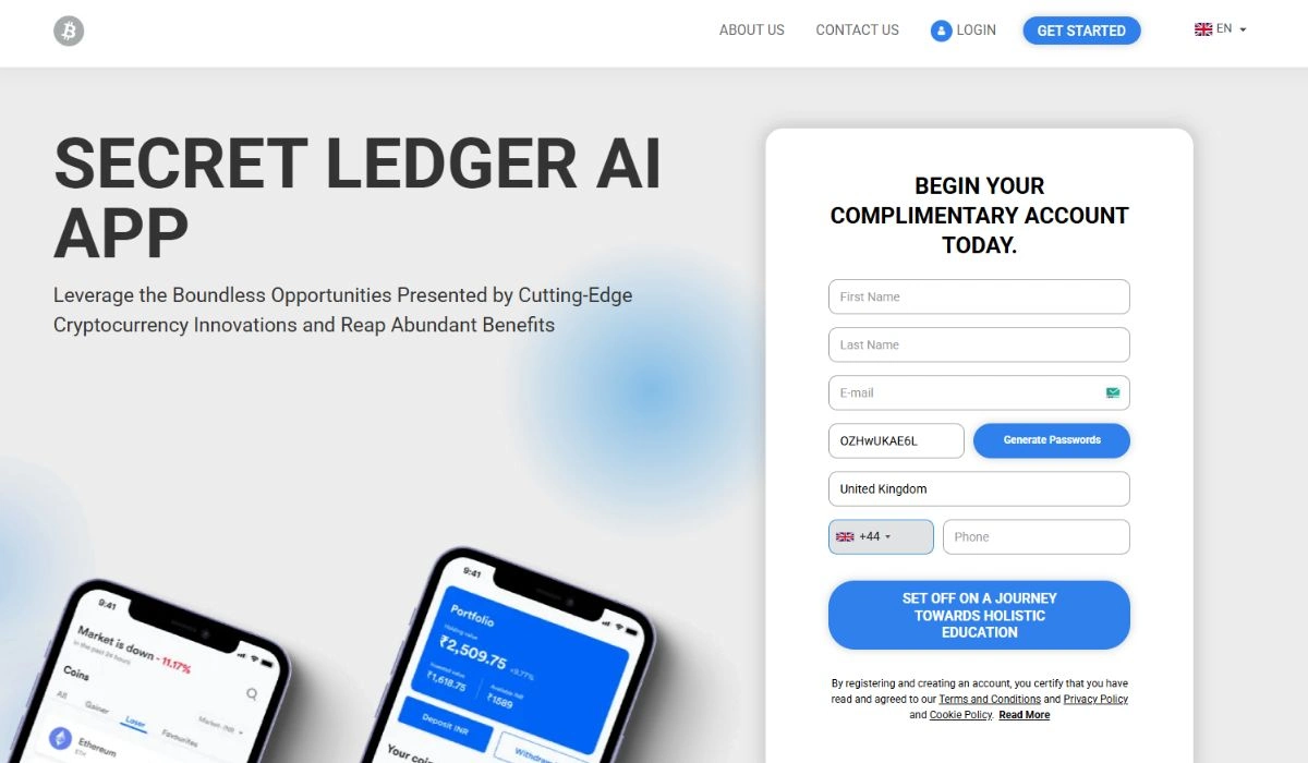 Secret Ledger AI Trading Platform 