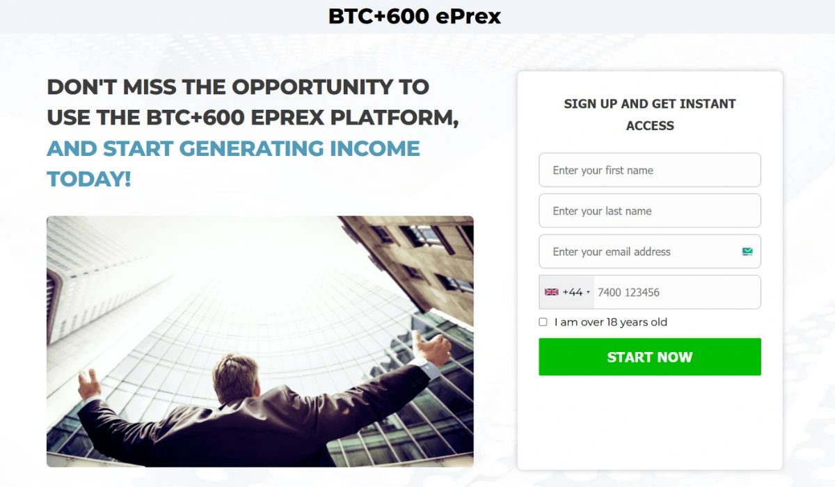 BTC + 600 ePrex Platform