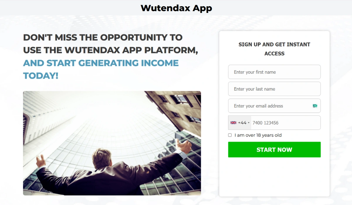 Wutendax App Trading Platform 